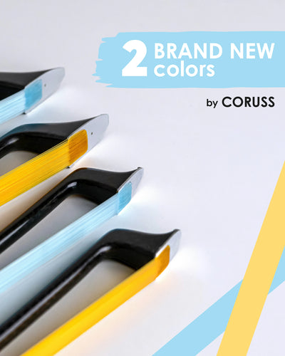 Coruss Spring Collection: limited edition carbon bows for violin and cello