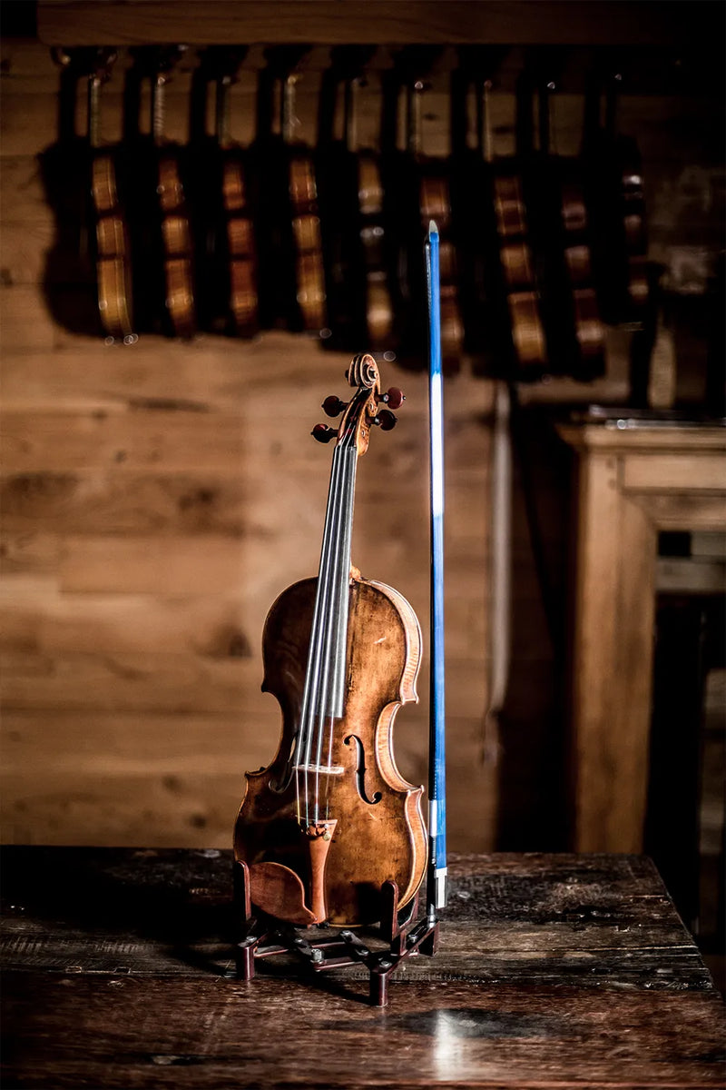 Violín en el taller